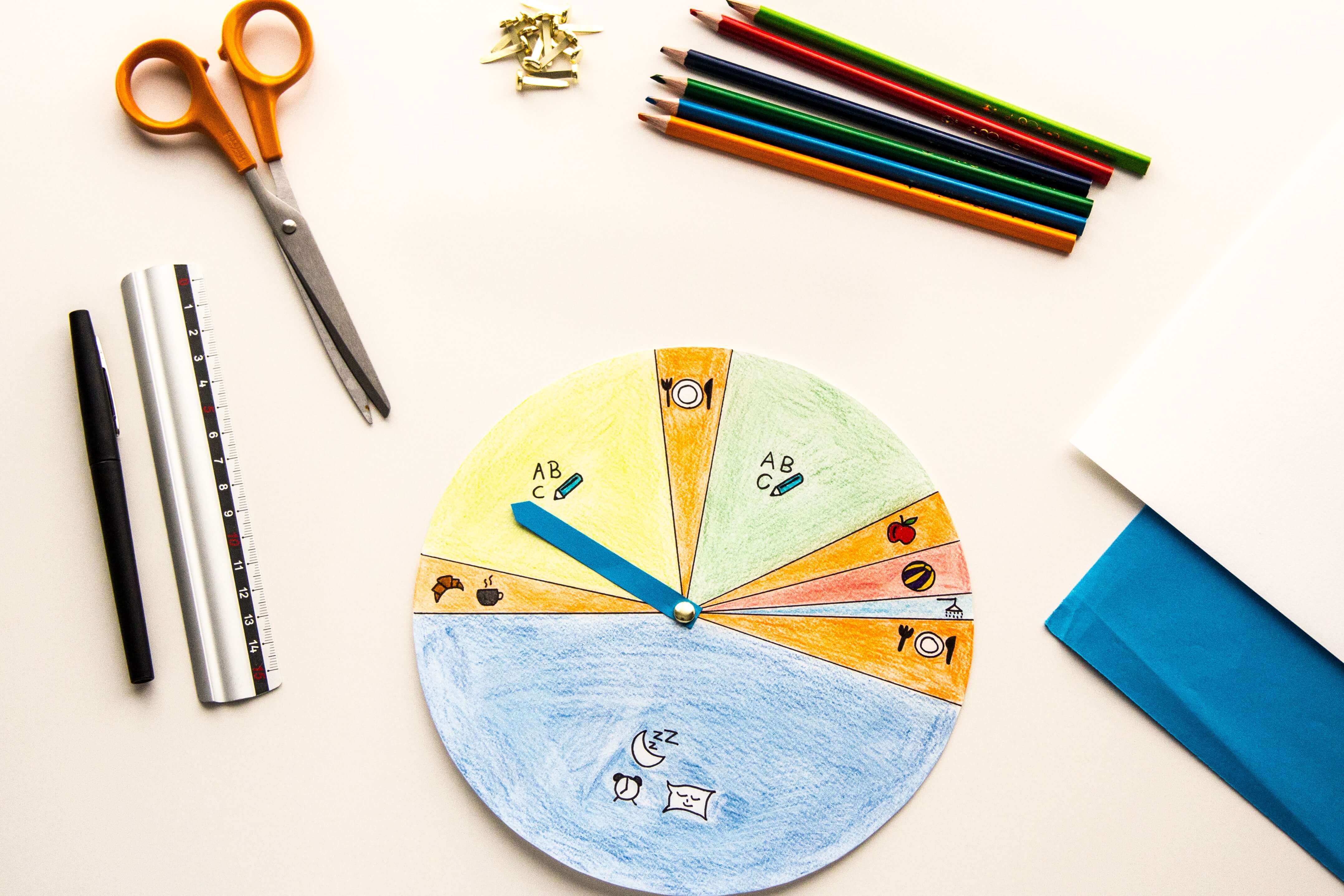 Como fazer um Relógio de papel- Como ensinar as horas para crianças 