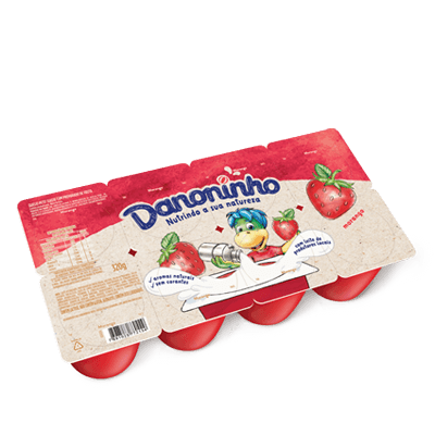 Danoninho Pétit Suisse Morango 320g Danoninho Pétit Suisse Morango 320g