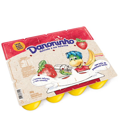 Danoninho Pétit Suisse Morango e Banana 480g Danoninho Pétit Suisse Morango e Banana 480g