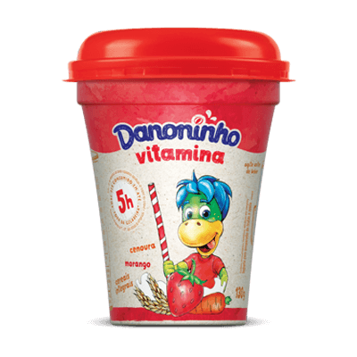 Danoninho Vitamina Morango Cenoura e Cereais 130g Danoninho Vitamina Morango Cenoura e Cereais 130g