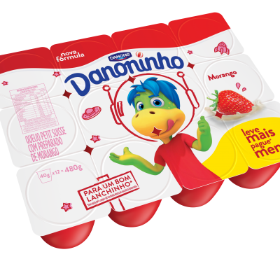 Danoninho Petit Suisse Morango 480g Danoninho Petit Suisse Morango 480g