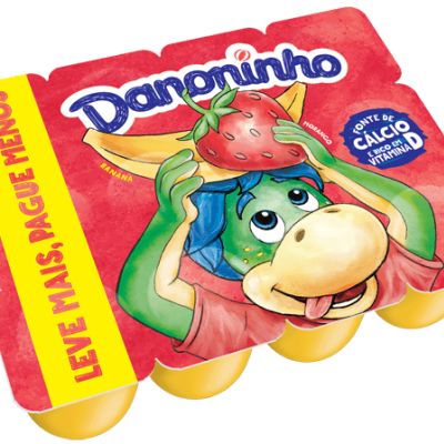 Petit Suisse Danoninho Morango e Banana 480g